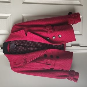 Forever 21 Hot Pink Pea Coat
